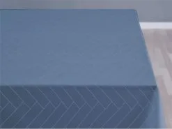 Södahl Damask Dug Tiles 140x270 - Sky Blue