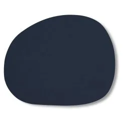 Aida RAW Dækkeserviet, Genbrugslæder, Mørk Blå