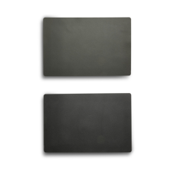 Dacore Dækkeserviet Vendbar Grå/sort Læderlook