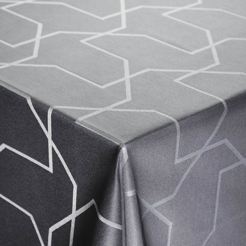 Nordisk Tekstil Damask Dug Metric 140x220 Cm Grå 3 Nordisk Tekstil Damask Dug Metric 140x220 Cm Grå