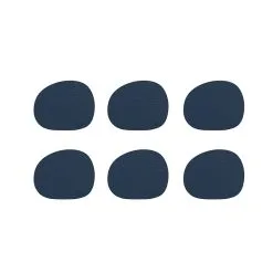 Aida RAW Recycled Coaster Dark Blue 6 Stk.