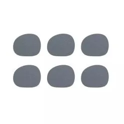 Aida RAW Coaster Recycled Læder Grå 6 Stk