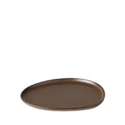 Aida Raw Organic Frokosttallerken Metallic Brown 24x21 Cm