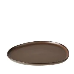 Aida Raw Organic Middagstallerken Metallic Brown 29x25 Cm