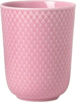 Lyngby Porcelæns Fabrikken Lyngby Rhombe Krus 33 Cl. Rosa