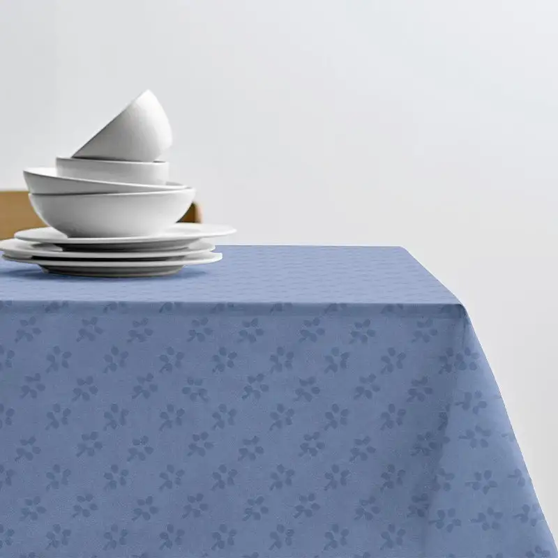 Södahl Forget-me-not Damaskdug Sky Blue 140x270 Cm 3 Södahl Forget-me-not Damaskdug Sky Blue 140x270 Cm