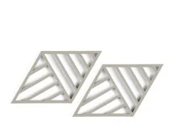 Hjem & Bord Zone Rhombus Line Bordskåner 2 Stk. Mud