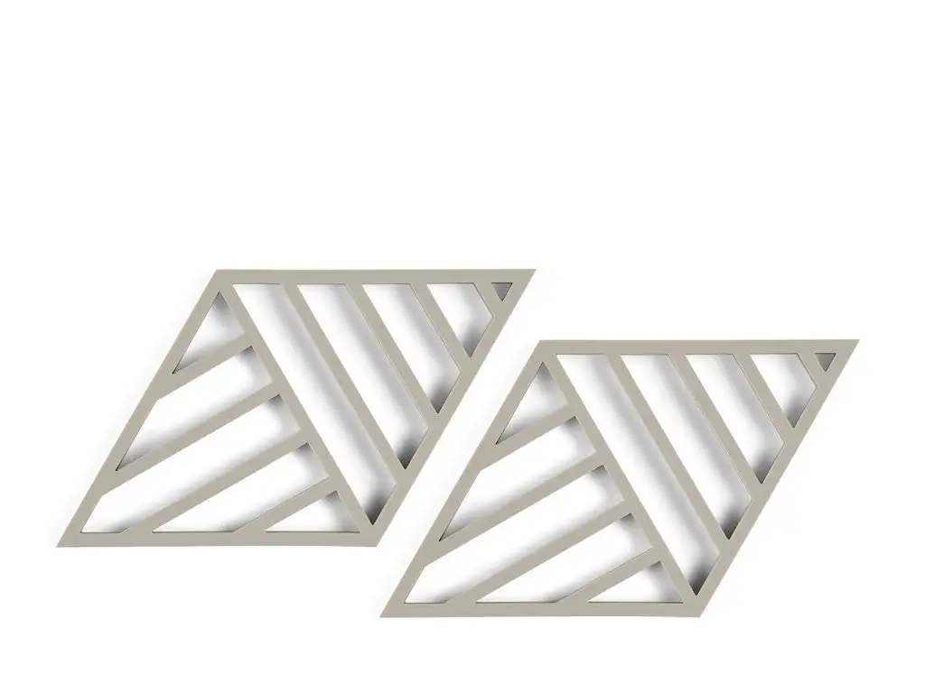 Hjem & Bord Zone Rhombus Line Bordskåner 2 Stk. Mud 3 Hjem & Bord Zone Rhombus Line Bordskåner 2 Stk. Mud