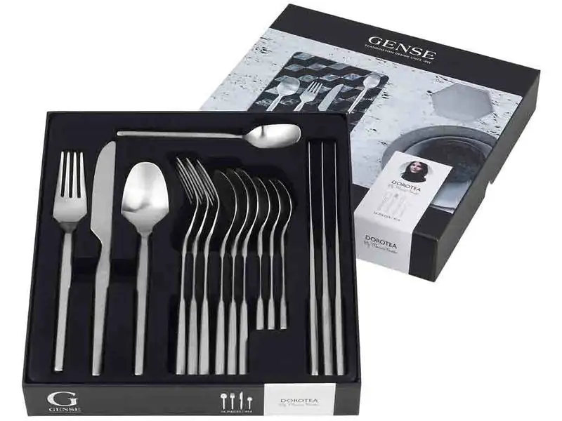 Gense Dorotea Bestiksæt 16 Dele Mat Stål 3 Gense Dorotea Bestiksæt 16 Dele Mat Stål