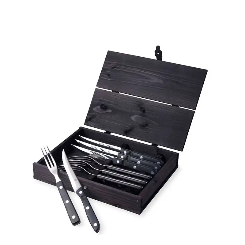 Hjem & Bord Gense Old Farmer Steak/grillbestik 8 Dele Sort 3 Hjem & Bord Gense Old Farmer Steak/grillbestik 8 Dele Sort