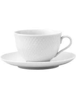 Lyngby Porcelæns Fabrikken Lyngby Porcelæn Rhombe Te Kop Med Underkop